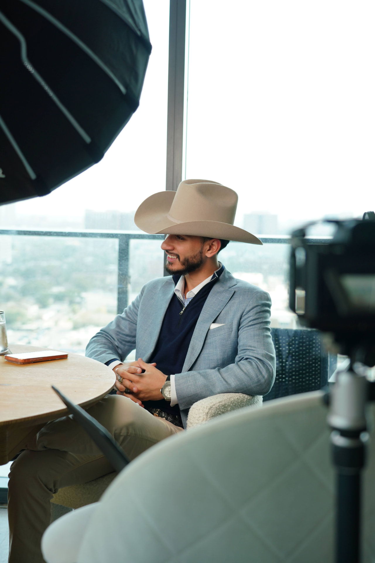 Inside the studio — actual Highline production photography